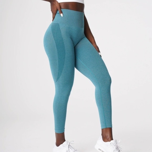 NVGTN CONTOUR Seamless  Leggings Size Small Teal - Picture 1 of 5
